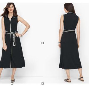 Tipped Jersey ShirtDress by Talbots
